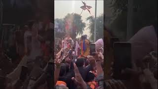 navneet rana pushpa style rally gavran90 ABPNews abplive abpmajhatv navneet [upl. by Ellecrag]