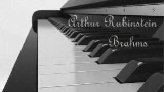 Arthur Rubinstein  Brahms Rhapsody Op 79 No 1 in B minor [upl. by Arelus]