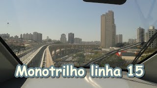 Linha 15  Prata  Oratório à Vila Prudente  Visão frontal [upl. by Sitoel]