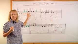 Learn the notes of the song quotBaa Baa Black Sheepquot  easy piano lesson [upl. by Etak]