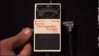 Boss TU3 Chromatic Tuner Pedalı Tanıtımı [upl. by Lledra]