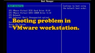 How to fix booting problem in VMware workstation [upl. by Brocky666]