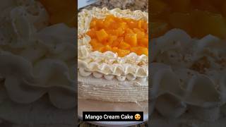 Delicious Mango Cream Cake perfect summer Desert mangocake trending shorts viralfood [upl. by Enileuqaj]