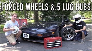 The 240SX Gets Forged Wheels amp a 5Lug Conversion [upl. by Deering767]