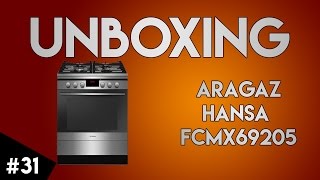 UNBOXING 31 Aragaz mixt Hansa FCMX69205 4 arzatoare gaz cuptor electric [upl. by Aztiram]