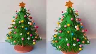 How to make Paper Christmas Tree 🌲  DIY Christmas tree  Anku art and craft [upl. by Gnex]