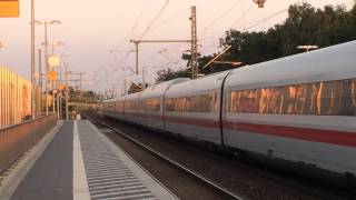 Winsen Luhe Bahnhof  ICE train passing through  Deutschland 02164 [upl. by Noitsirhc]