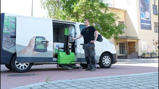 InnoLIFT  the revolutionary mobile stacker  selfloader for vans and light trucks [upl. by Ehtyde22]