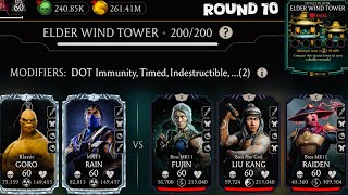 Fatal Elder Wind Tower Boss Match 200 amp 180 Fight  Rewards MK Mobile 2024  Team Duo [upl. by Yzzik]