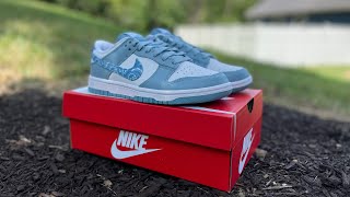 Nike Dunk Low  Paisley Dunk  Worn Blue [upl. by Lupita]