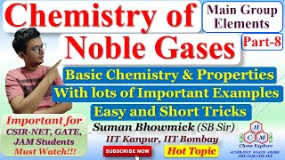 Chemistry of Noble Gases Structure Reactivity  With Important Problems  CSIRNET GATE IITJAM [upl. by Lattie751]