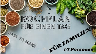 Familiengenuss Täglicher Essensplan für Großfamilie hier für den 17112024 [upl. by Lissie]