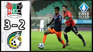 NEC Nijmegen 3  2 Fortuna Sittard  TOTO KNVB Beker  Samenvatting [upl. by Magna]