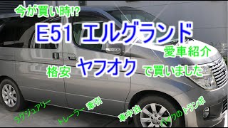 【愛車紹介】今が買い時 E51エルグランド 中古が格安！トランポ・車中泊・トレーラー牽引・ラグジュアリーに [upl. by Apoor199]