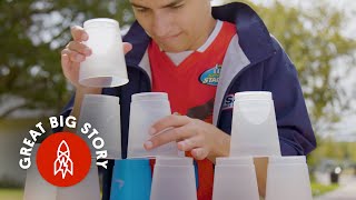 The Fastest Cup Stacker in Texas [upl. by Araihc649]