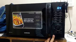 how to use Samsung 28 Liter Convection Microwave Oven model MC28H5145VKTL Black  full demo [upl. by Kenon373]