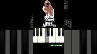 Grand Theft Auto  San Adreas  PIANO COVER piano pianocover gta shorts [upl. by Dobrinsky337]