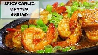 SUPER EASY TO FOLLOW SPICY GARLIC BUTTER SHRIMP  FOODNATICS [upl. by Langsdon650]