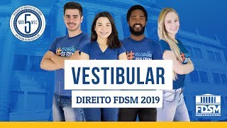 Vestibular FDSM 2019  Inscrições abertas [upl. by Erreid]