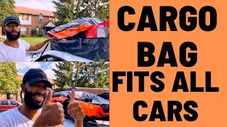 How to install rooftop cargo bag WITHOUT roof rack  Fivklemnz Cargo Bag [upl. by Hathaway]