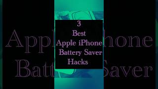 3 best iPhone battery saver hacks battery iphone15 hacks troubleshooting viralvideo yt reels [upl. by Assirrec]