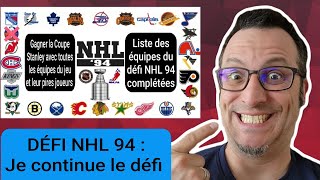 Défi NHL 94  Je continue en direct mon défi [upl. by Nannerb]