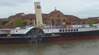 Medway Queen Leaves Bristol  31102013 [upl. by Polik]