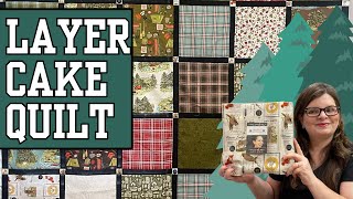 Lets Get Quilting With A Layer Cake Quilt Tutorial  Camping Style msqcshowandtell msqcpartner [upl. by Darlleen]