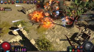 Path of Exile Necromancer Gameplay [upl. by Schwitzer748]