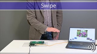 Acconeer swipe gesture demo [upl. by Ynohtn719]