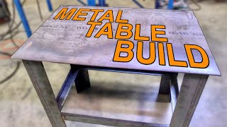 How to Build a METAL TABLE for Welding an Fabrication  DIY [upl. by Kinemod434]