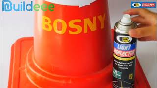 Night Cyclist Safety Hack  Bosny Light Reflector Spray [upl. by Ayarahs]