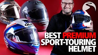 Best sporttouring helmet Arai Quantic vs Shoei GTAir 3 vs HJC RPHA 71 vs Shark Spartan GT [upl. by Arodal]