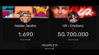 LIVE Helder Jardim vs UR · Cristiano Sub Count Battle New Channel [upl. by Peck389]