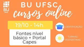 Curso Fontes de Informação nível básico e Portal de Periódicos da CAPES [upl. by Arlene814]