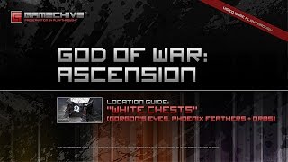 God of War Ascension White Chests Gorgons Eyes amp Phoenix Feathers Location Guide PS3 Gamechive [upl. by Aisela169]