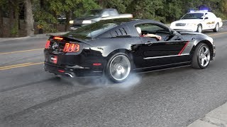 Mustang Burnouts Drifts and FlyBy Compilation 2018 [upl. by Amekahs]