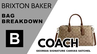 Coach Georgia Signature Canvas Satchel [upl. by Moor]