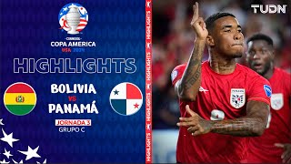 HIGHLIGHTS  Bolivia vs Panamá  Copa América 2024  J3  TUDN [upl. by Dionysus]