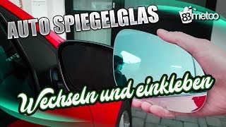 VW Golf 5 GTI Autospiegelglas wechseln und kleben  Hosch Industrieklebstoff Sekundenkleber [upl. by Dnalel]