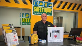 AED Cabinet for Defibrillator cw Siren Alarm amp Flashing Strobe Light [upl. by Berty]