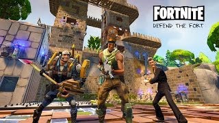 Defending the Fort  Fortnite Gameplay [upl. by Cirdec293]