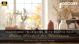 Transform Your Home with Rustic Fall Decor Perfect for Halloween and the Cozy Season Ahead [upl. by Semadar]