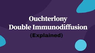 Ouchterlony Double Immunodiffusion Explained Immunology [upl. by Llenoil505]