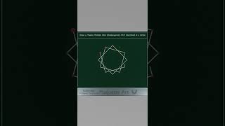 How to Draw a Twelve Pointed Star Dodecagram 122  123  124 and 125 shorts sacredgeometry [upl. by Tessie]