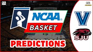 Saint Josephs Hawks vs Villanova  NCAA Mens College Basketball Predictions 2024  13th December [upl. by Hannahoj755]