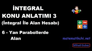 İntegral 3 İntegral ile Alan Hesabı Konu Anlatımı 6  Yan Parabollerde Alan [upl. by Melc760]