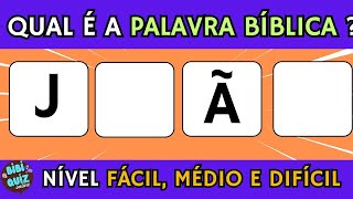 QUIZ BÍBLICO QUAL É A PALAVRA QUIZ DE PALAVRAS CRUZADAS E CRUZADINHAS  DESCUBRA QUAL É A PALAVRA [upl. by Nnazus499]