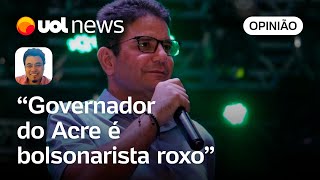 Caso de governador do Acre é mais um prego no discurso do bolsonarismo sobre corrupção diz Sakamoto [upl. by Standish]