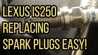 How to Replace Lexus IS250 Spark Plugs POV [upl. by Anikahs266]